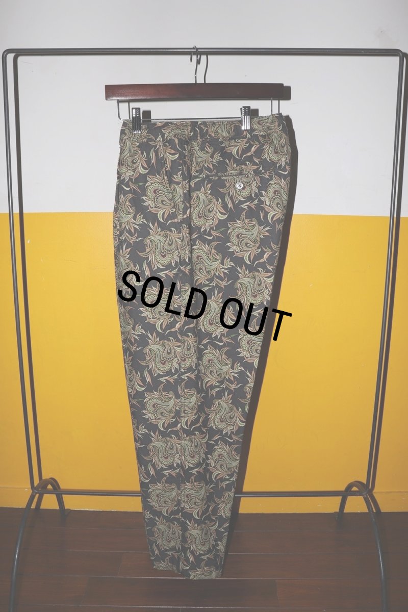 画像2: exodus brand/BUDS PAISLEY EASY PANTS（CHARCOAL）［バッズペイズリーイージーパンツ-26春夏］ (2)