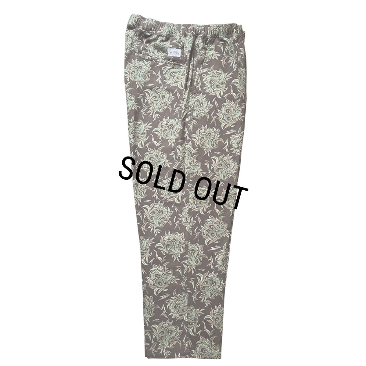 画像1: exodus brand/BUDS PAISLEY EASY PANTS（BROWN）［バッズペイズリーイージーパンツ-26春夏］ (1)