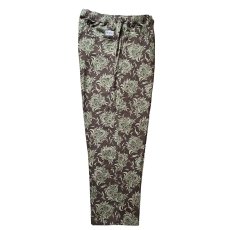 画像1: exodus brand/BUDS PAISLEY EASY PANTS（BROWN）［バッズペイズリーイージーパンツ-26春夏］ (1)
