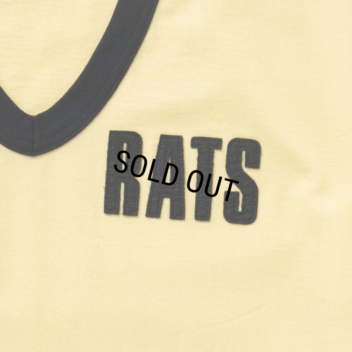 画像4: RATS/V-NECK TRIM TEE（YELLOW）［VネックトリムT-26春夏］ (4)
