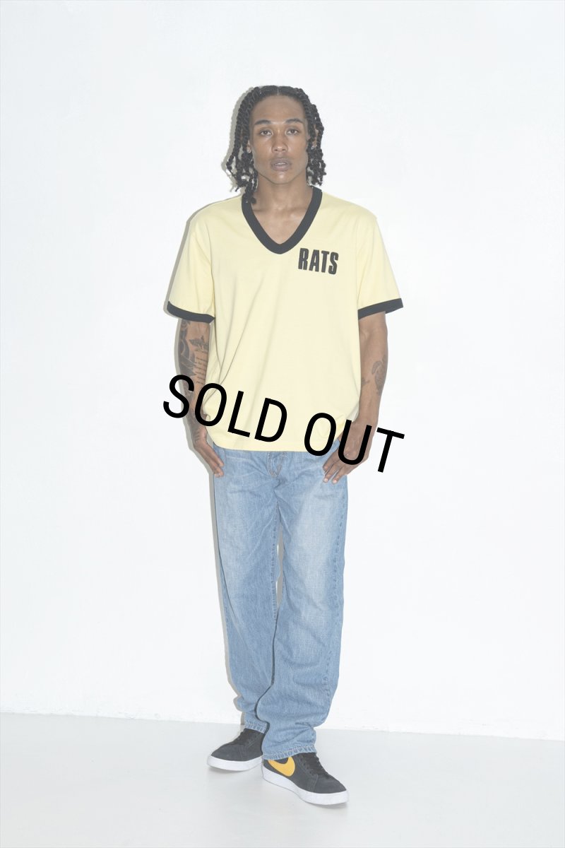 画像7: RATS/V-NECK TRIM TEE（YELLOW）［VネックトリムT-26春夏］ (7)