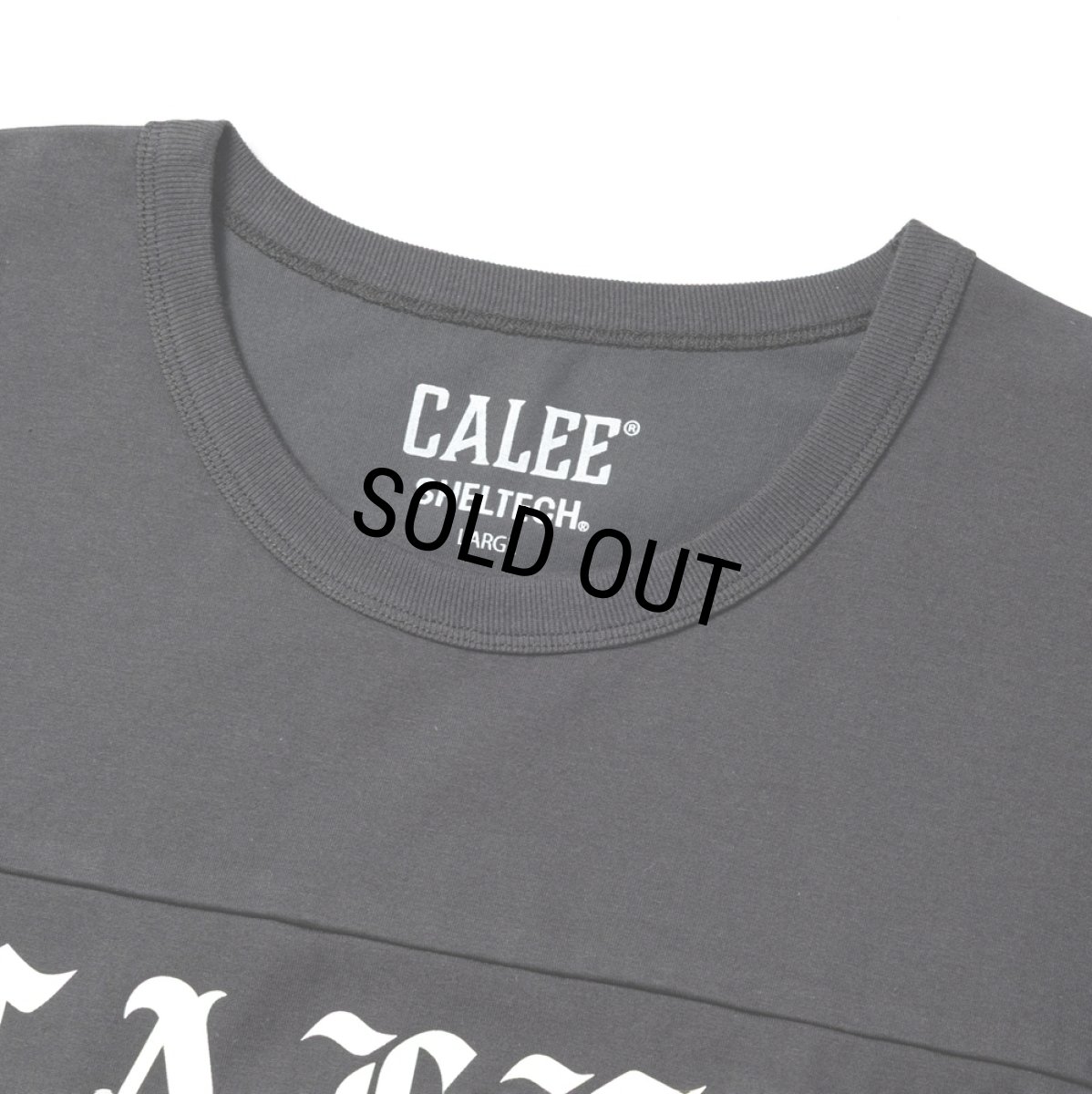 画像3: CALEE/×SHELTECH LOGO FOOT BALL TEE ＜B TYPE＞（BLACK）［フットボールT-26春夏］ (3)