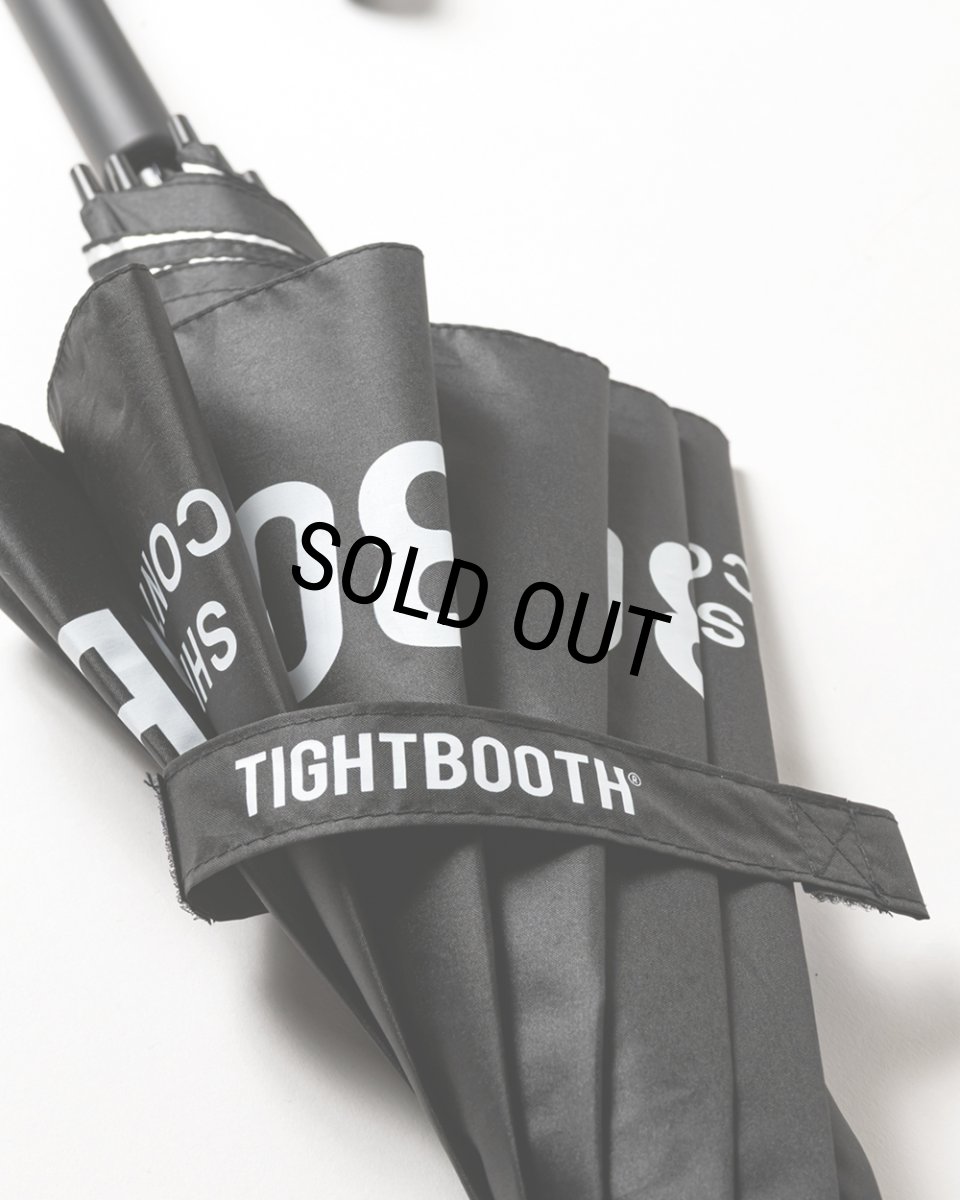 画像5: TIGHTBOOTH/LABEL LOGO UMBRELLA（Black）［アンブレラ-26春夏］ (5)