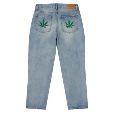 画像1: BlackEyePatch/WEED ICON BAGGY JEANS（INDIGO） (1)