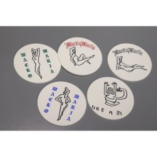 画像1: WACKO MARIA/PAPER COASTER SET（SET OF 5）（ONE）［ペーパーコースターセット-26春夏］ (1)