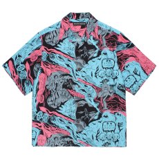 画像1: WACKO MARIA/HAWAIIAN SHIRT（BLUE）［ハワイアンシャツ-26春夏］ (1)