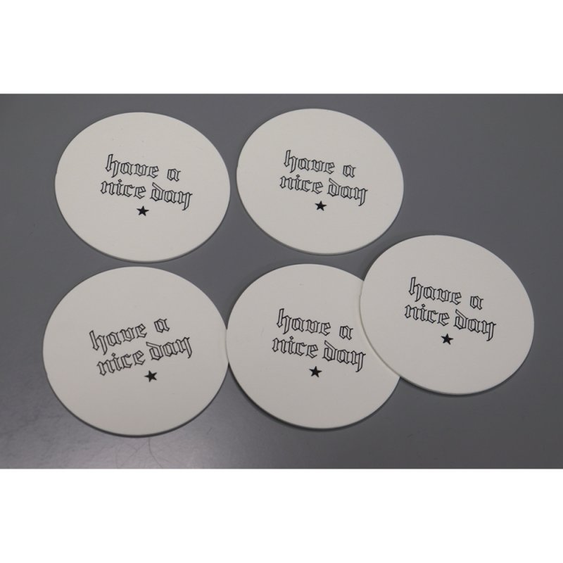 画像2: WACKO MARIA/PAPER COASTER SET（SET OF 5）（ONE）［ペーパーコースターセット-26春夏］