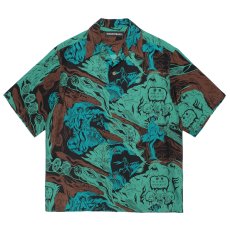 画像1: WACKO MARIA/HAWAIIAN SHIRT（GREEN）［ハワイアンシャツ-26春夏］ (1)