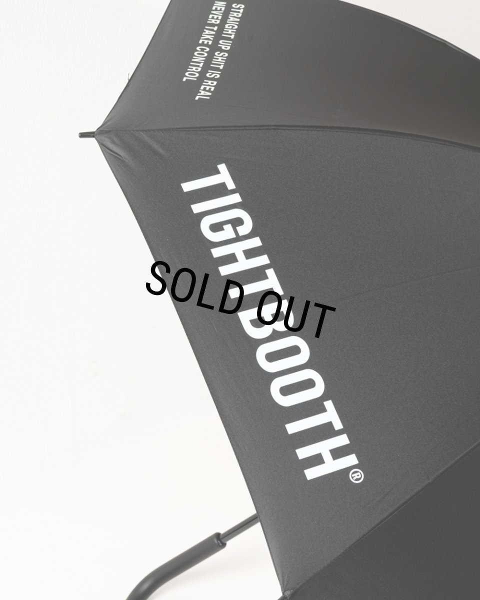 画像9: TIGHTBOOTH/LABEL LOGO UMBRELLA（Black）［アンブレラ-26春夏］ (9)