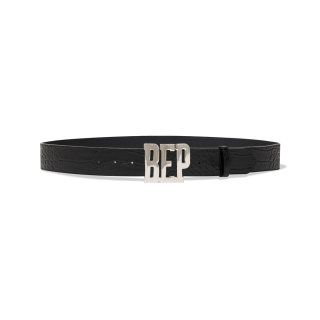 BlackEyePatch/CROCODILE LETTERS BELT（BLACK） - JONAS