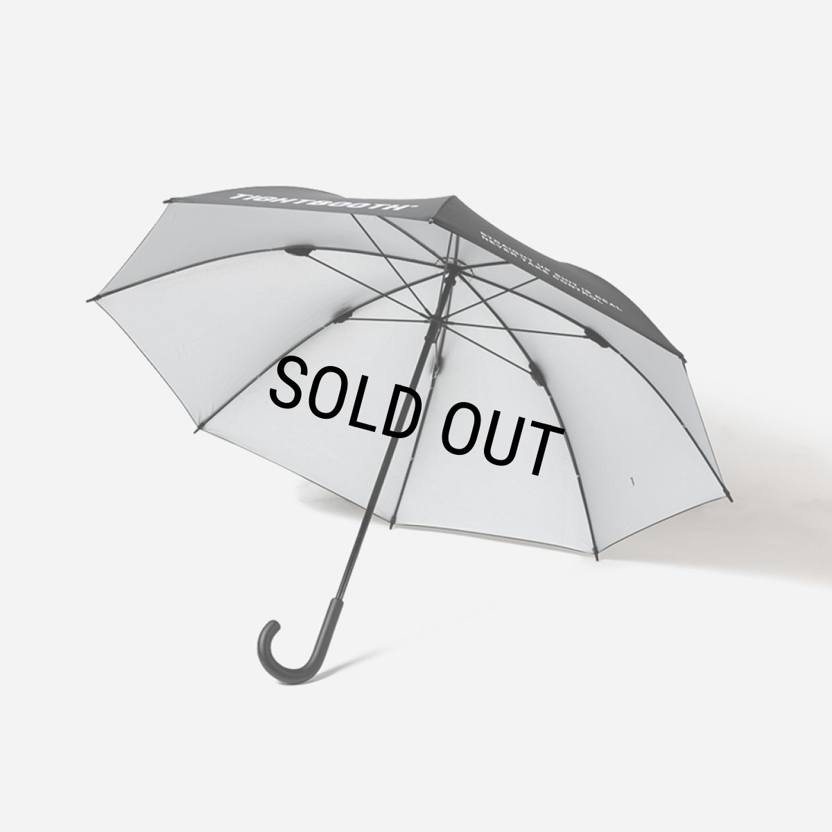 画像3: TIGHTBOOTH/LABEL LOGO UMBRELLA（Black）［アンブレラ-26春夏］ (3)