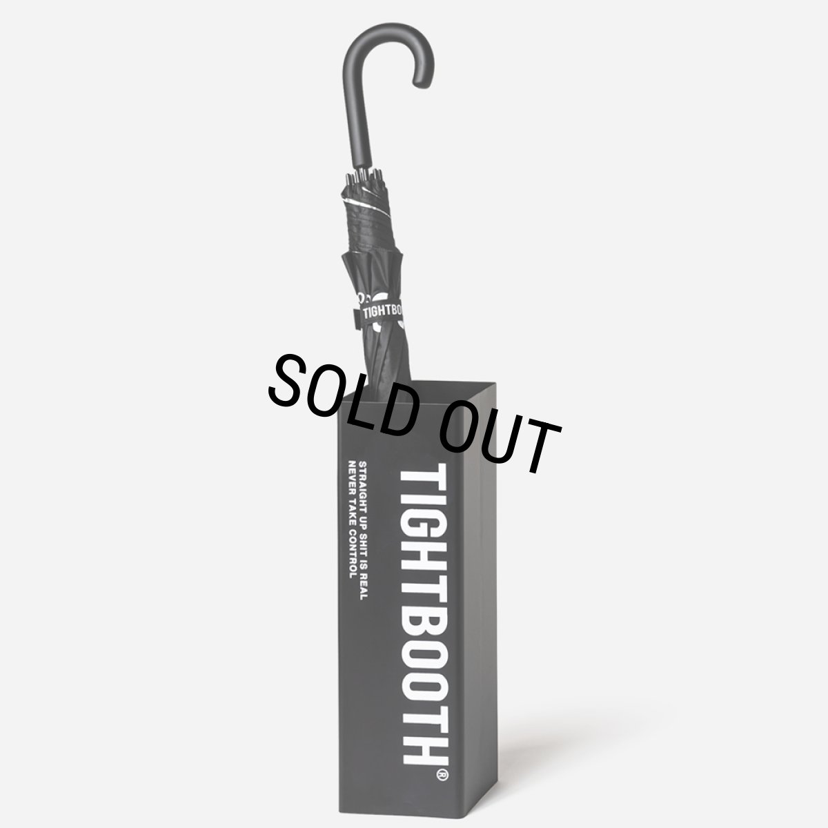 画像2: TIGHTBOOTH/LABEL LOGO UMBRELLA STAND（Black）［アンブレラスタンド-26春夏］ (2)