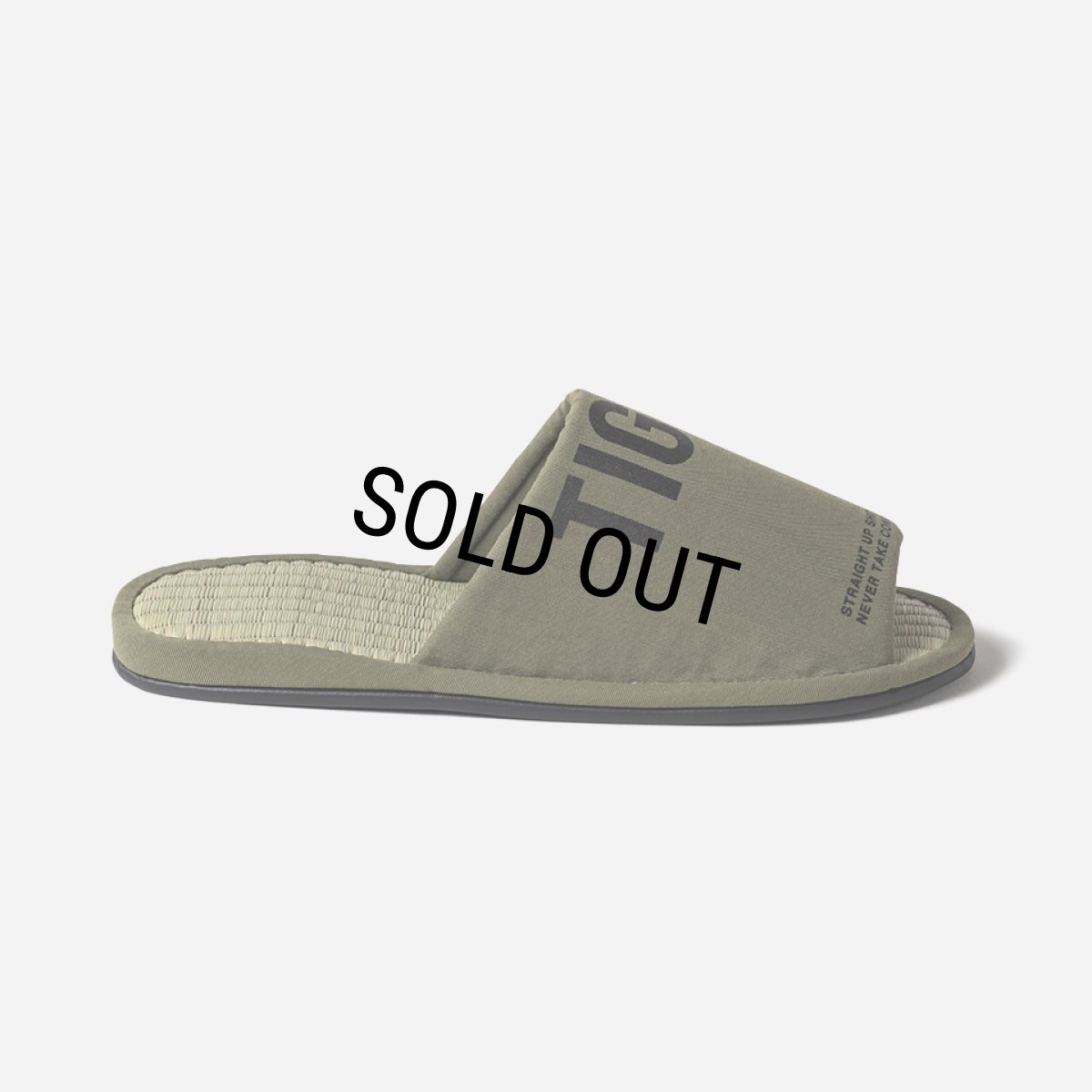 画像5: TIGHTBOOTH/BIG LABEL ROOM SANDAL（Olive）［ルームサンダル-26春夏］ (5)