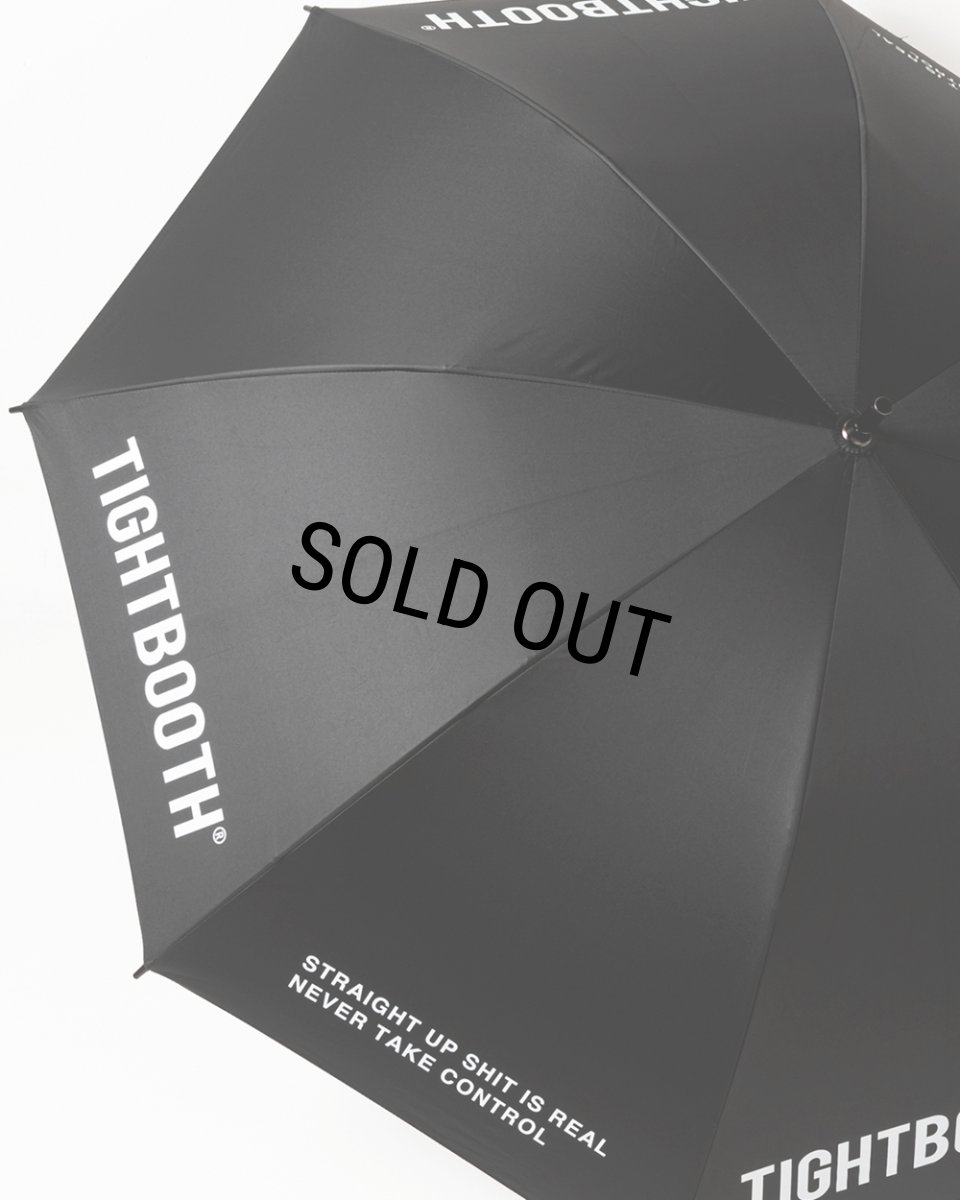 画像8: TIGHTBOOTH/LABEL LOGO UMBRELLA（Black）［アンブレラ-26春夏］ (8)