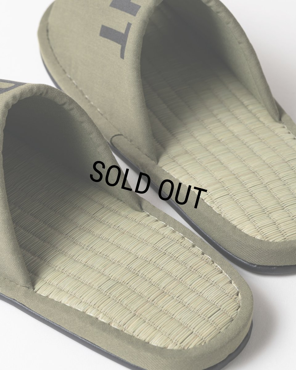 画像9: TIGHTBOOTH/BIG LABEL ROOM SANDAL（Olive）［ルームサンダル-26春夏］ (9)