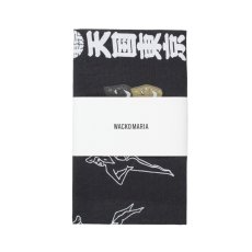 画像1: WACKO MARIA/水野染工場 / 手ぬぐい（BLACK）［手ぬぐい-26春夏］ (1)