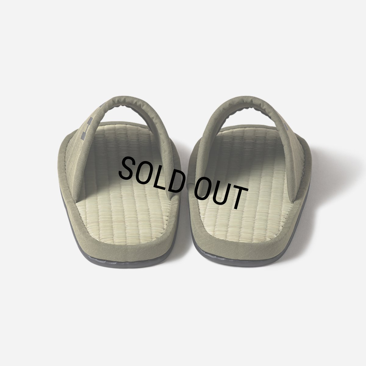 画像4: TIGHTBOOTH/BIG LABEL ROOM SANDAL（Olive）［ルームサンダル-26春夏］ (4)