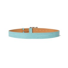 画像2: BlackEyePatch/CROCODILE LETTERS BELT（TURQUOISE） (2)