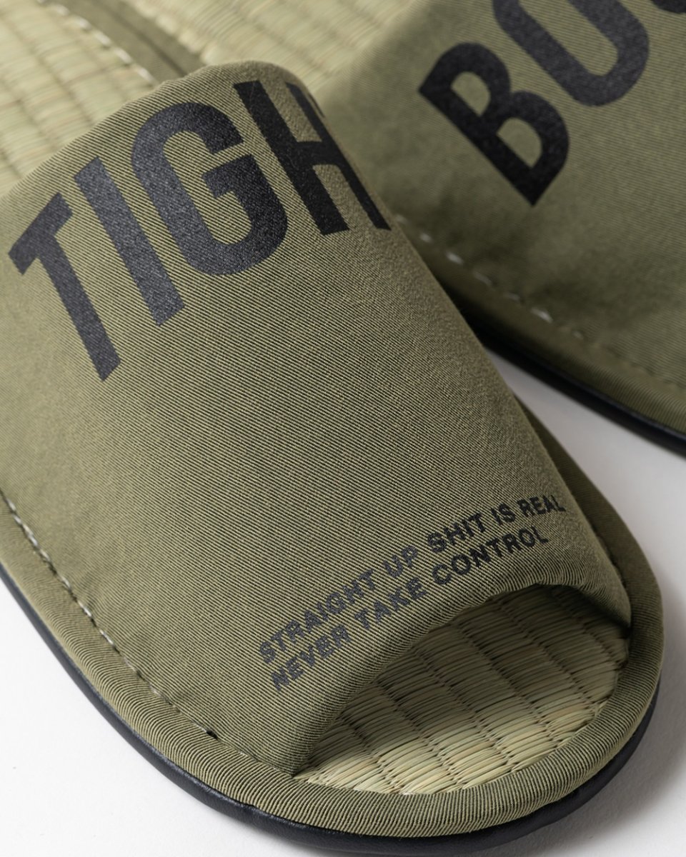 画像8: TIGHTBOOTH/BIG LABEL ROOM SANDAL（Olive）［ルームサンダル-26春夏］ (8)