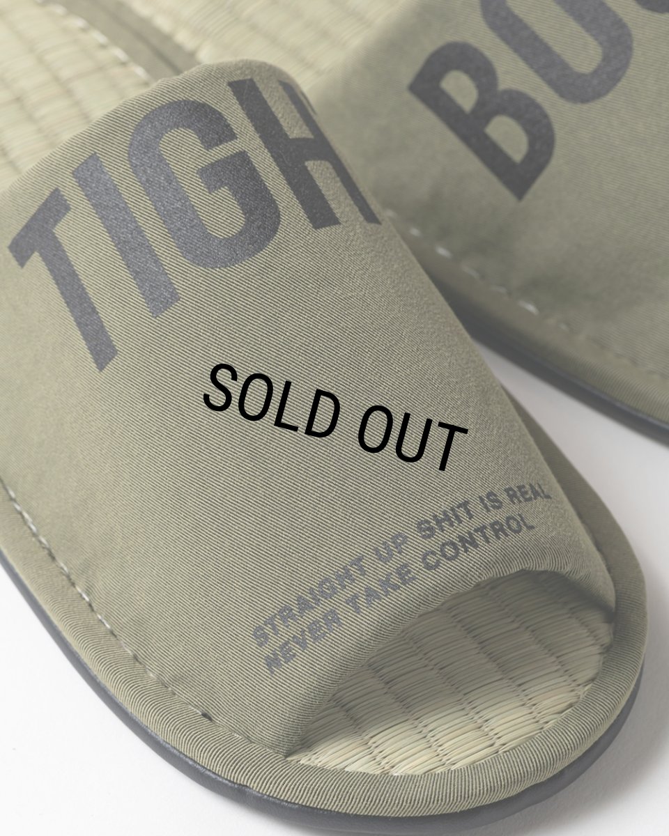 画像8: TIGHTBOOTH/BIG LABEL ROOM SANDAL（Olive）［ルームサンダル-26春夏］ (8)