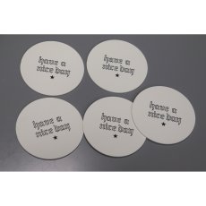 画像2: WACKO MARIA/PAPER COASTER SET（SET OF 5）（ONE）［ペーパーコースターセット-26春夏］ (2)