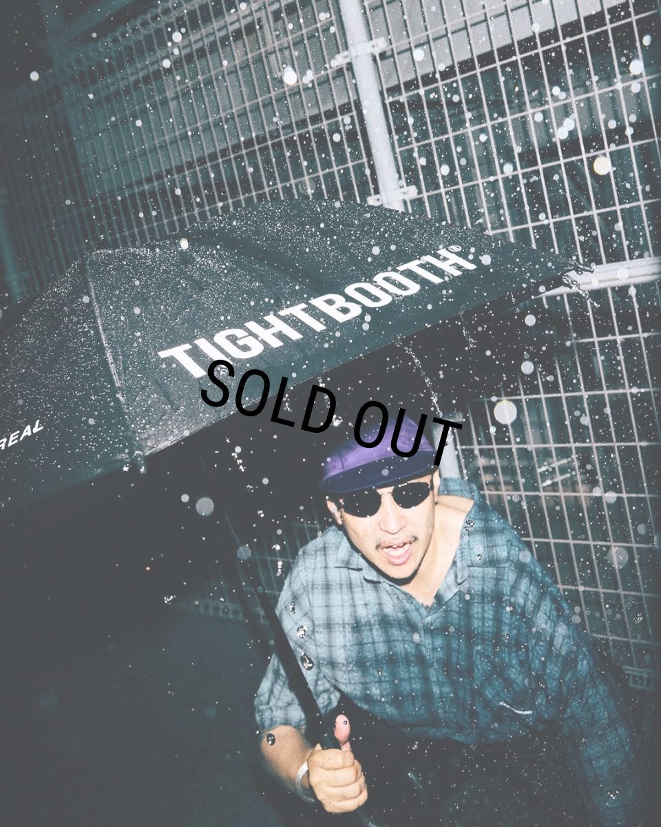 画像12: TIGHTBOOTH/LABEL LOGO UMBRELLA（Black）［アンブレラ-26春夏］ (12)