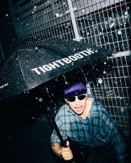 画像12: TIGHTBOOTH/LABEL LOGO UMBRELLA（Black）［アンブレラ-26春夏］ (12)