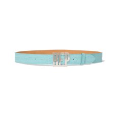 画像1: BlackEyePatch/CROCODILE LETTERS BELT（TURQUOISE） (1)