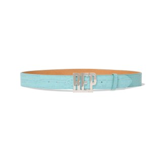 BlackEyePatch/CROCODILE LETTERS BELT（TURQUOISE） - JONAS