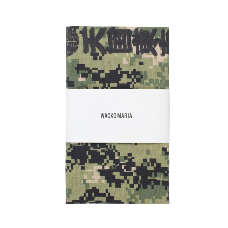 画像1: WACKO MARIA/水野染工場 / 手ぬぐい（KHAKI）［手ぬぐい-26春夏］
