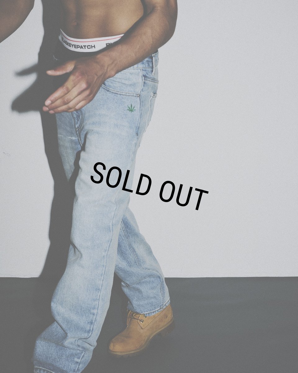 画像5: BlackEyePatch/WEED ICON BAGGY JEANS（INDIGO） (5)