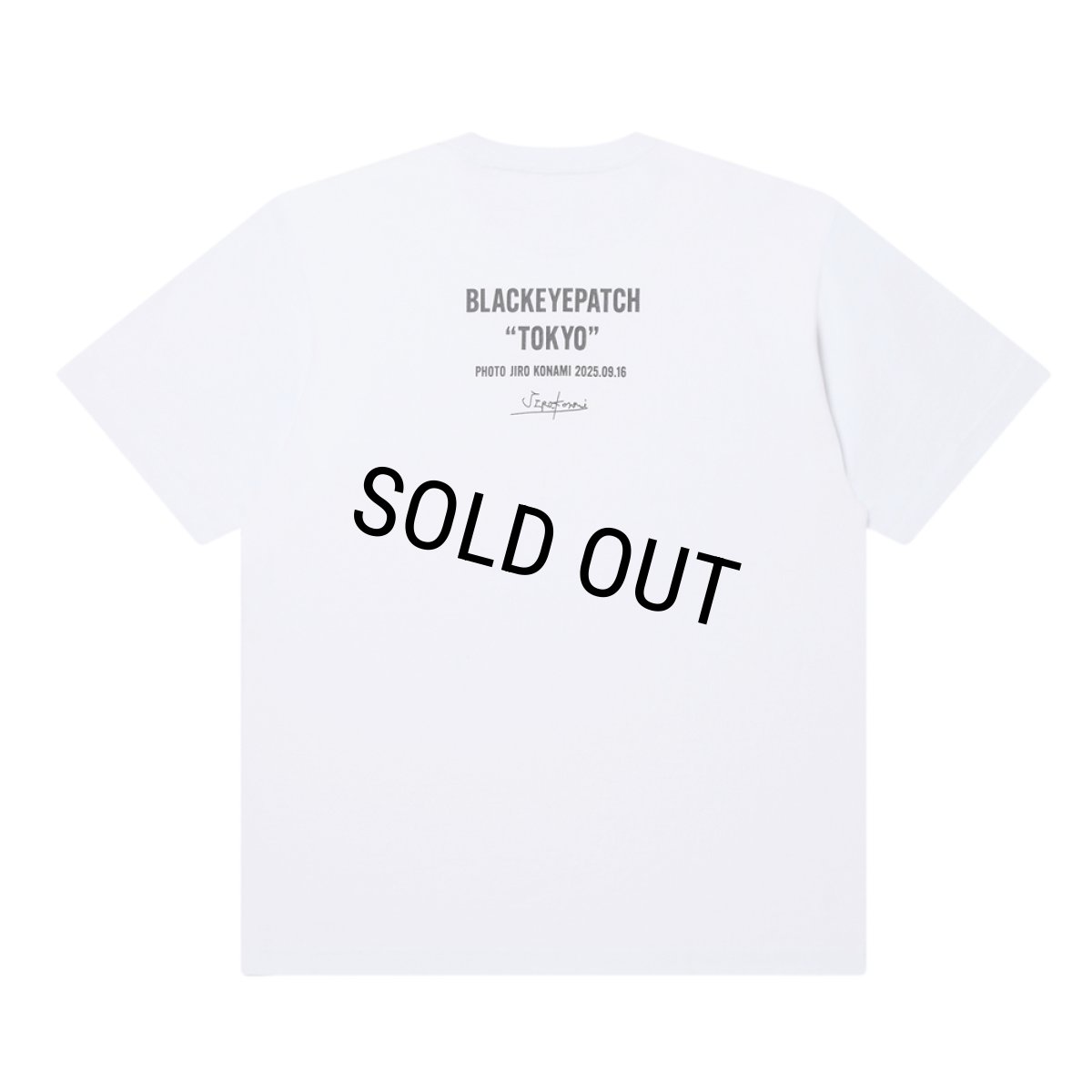 画像2: BlackEyePatch/JIRO KONAMI CROW PHOTO TEE（WHITE） (2)