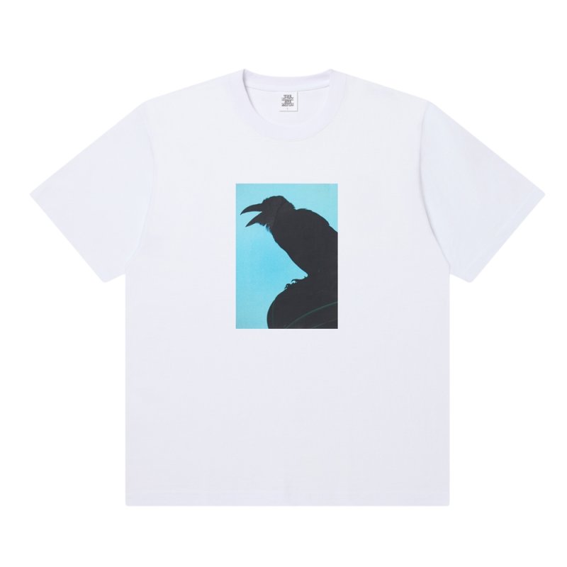 画像1: BlackEyePatch/JIRO KONAMI CROW PHOTO TEE(WHITE)