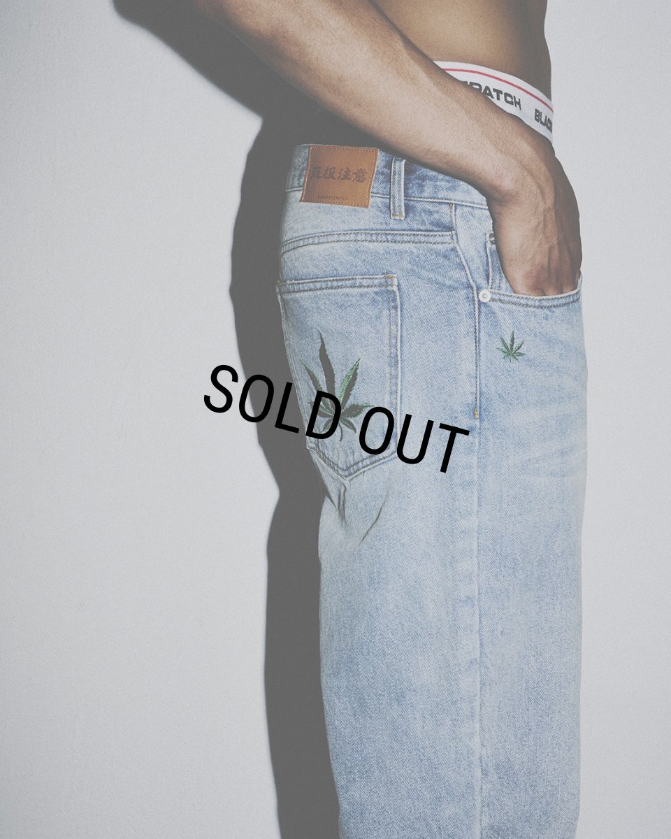 画像4: BlackEyePatch/WEED ICON BAGGY JEANS（INDIGO） (4)