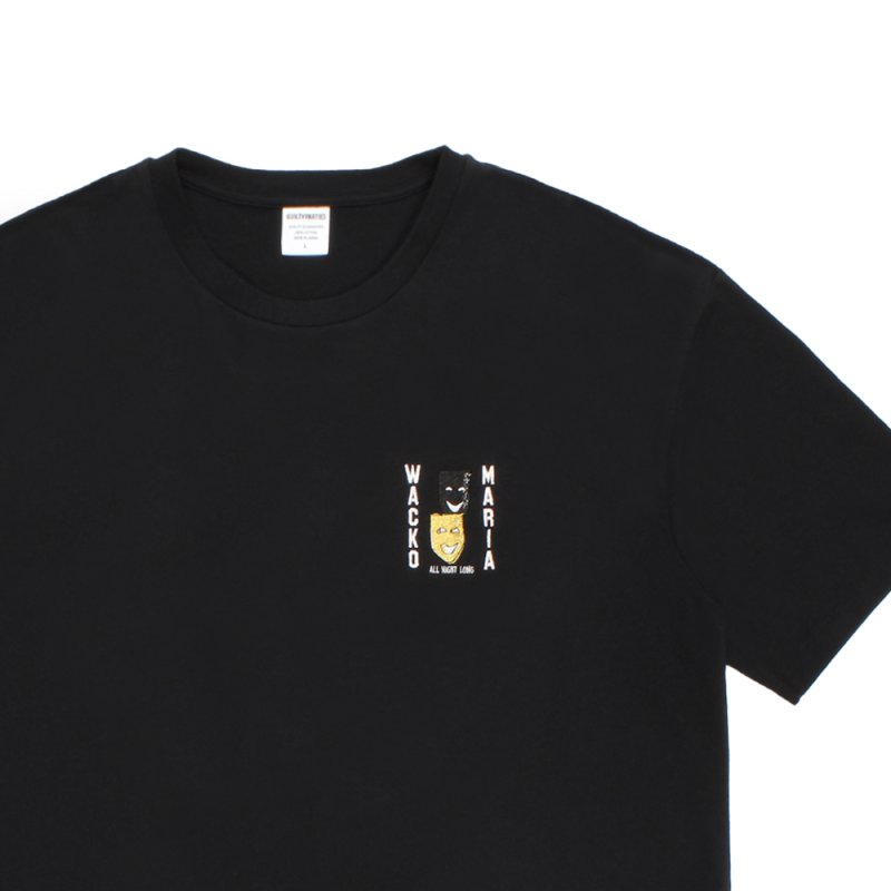 画像3: WACKO MARIA/WASHED HEAVY WEIGHT T-SHIRT（BLACK）［刺繍T-26春夏］