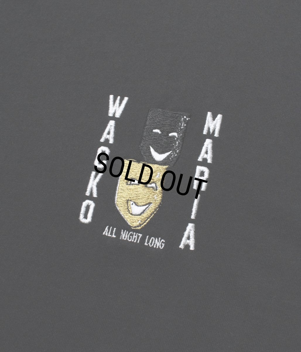 画像3: WACKO MARIA/WASHED HEAVY WEIGHT T-SHIRT（BLACK）［刺繍T-26春夏］ (3)