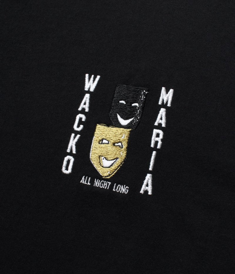 画像3: WACKO MARIA/WASHED HEAVY WEIGHT T-SHIRT（BLACK）［刺繍T-26春夏］