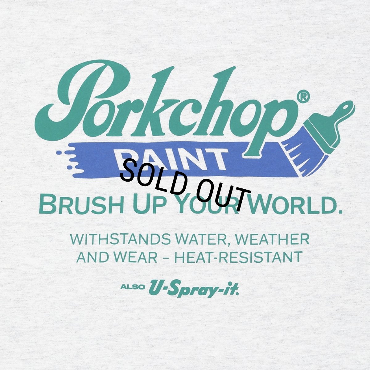 画像4: PORKCHOP/PCP LOGO TEE（ASH）［PCPロゴT-26春夏］ (4)