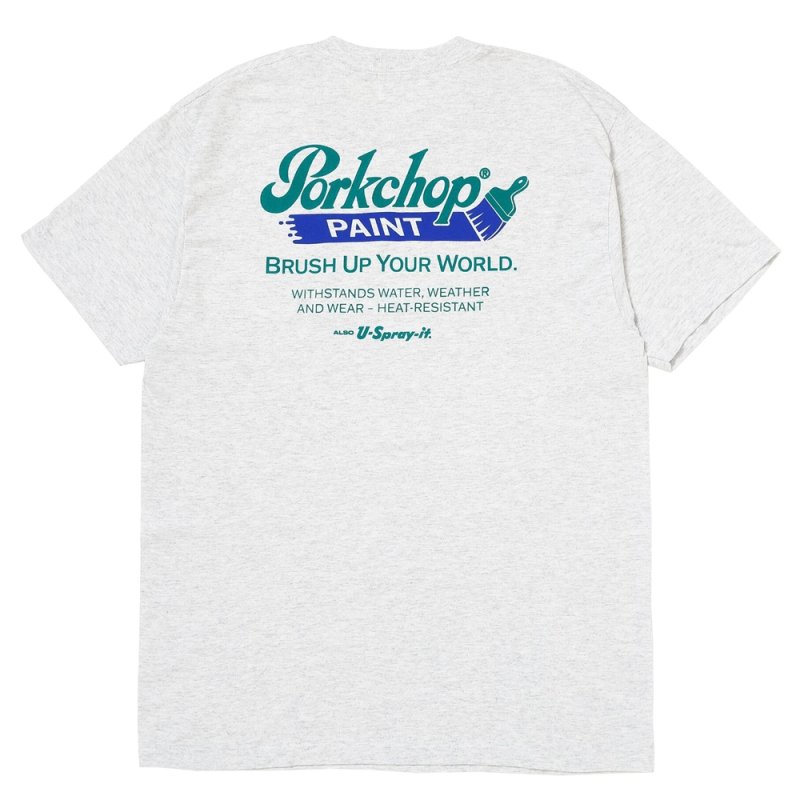 画像2: PORKCHOP/PCP LOGO TEE（ASH）［PCPロゴT-26春夏］