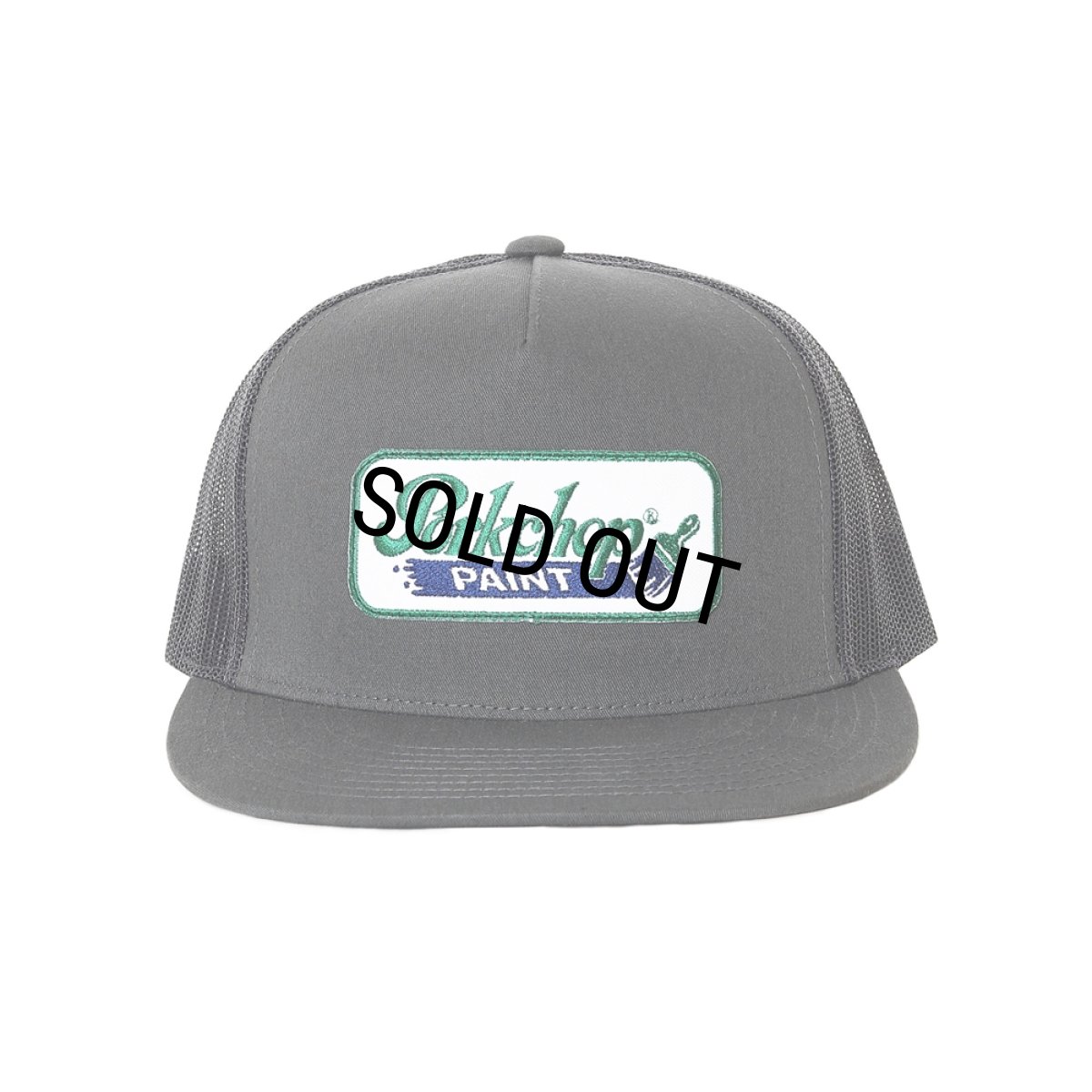 画像1: PORKCHOP/PCP WAPPEN MESH CAP（CHARCOAL）［PCPワッペンメッシュキャップ-26春夏］ (1)