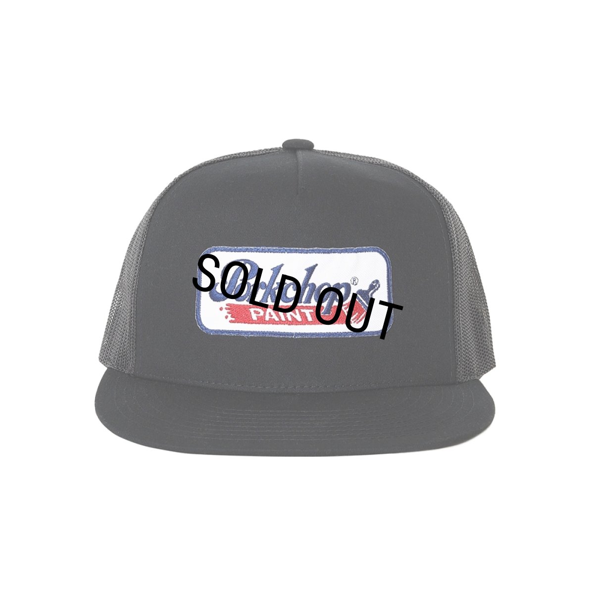 画像1: PORKCHOP/PCP WAPPEN MESH CAP（BLACK）［PCPワッペンメッシュキャップ-26春夏］ (1)