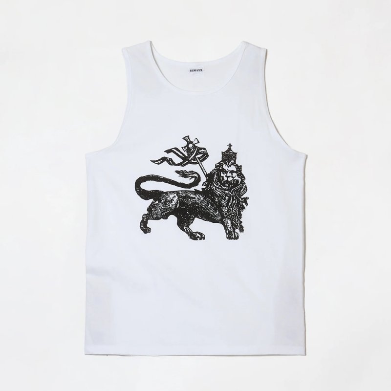 画像1: BUENA VISTA/Raster tank（WHITE）［タンクトップ-26春夏］