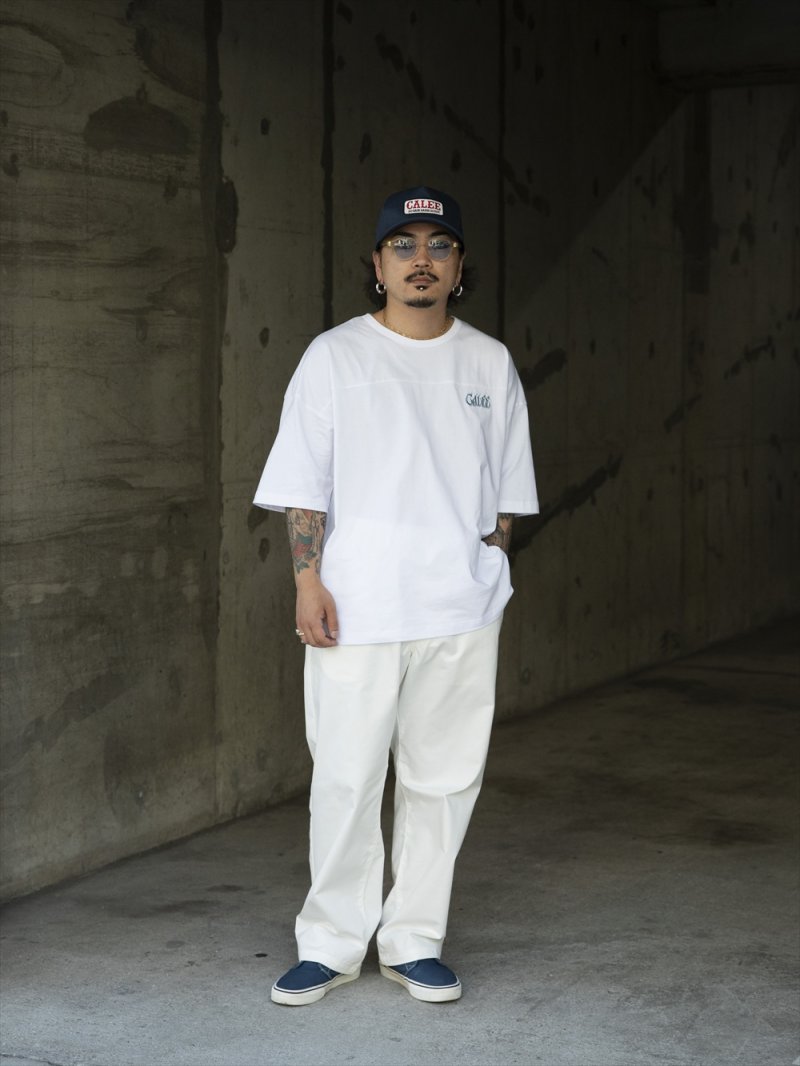 画像3: CALEE/×SHELTECH LOGO FOOT BALL TEE ＜A TYPE＞（WHITE）［フットボールT-26春夏］