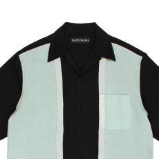 画像2: WACKO MARIA/SWITCHING 50'S OPEN COLLAR SHIRT（LIGHT GREEN）［スイッチング50'Sオープンカラーシャツ-26春夏］ (2)