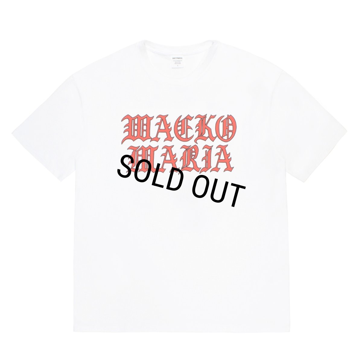 画像1: WACKO MARIA/WASHED HEAVY WEIGHT T-SHIRT（WHITE）［プリントT-26春夏］ (1)
