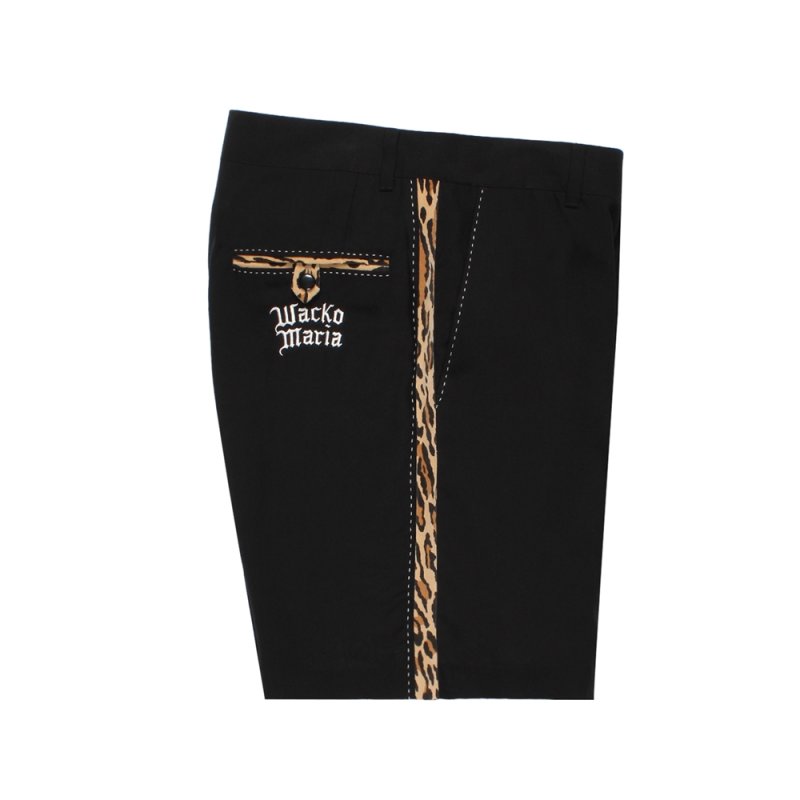 画像1: WACKO MARIA/SWITCHING 50'S SHORT TROUSERS（BLACK）［スイッチング50'Sショーツ-26春夏］