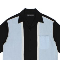 画像2: WACKO MARIA/SWITCHING 50'S OPEN COLLAR SHIRT（LIGHT BLUE）［スイッチング50'Sオープンカラーシャツ-26春夏］ (2)