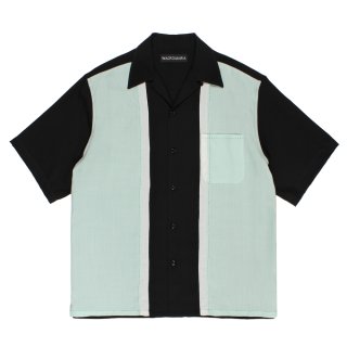 WACKO MARIA/SWITCHING 50'S OPEN COLLAR SHIRT（LIGHT GREEN