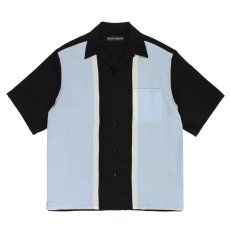 画像1: WACKO MARIA/SWITCHING 50'S OPEN COLLAR SHIRT（LIGHT BLUE）［スイッチング50'Sオープンカラーシャツ-26春夏］ (1)