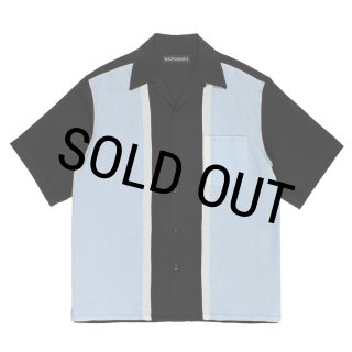 WACKO MARIA/SWITCHING 50'S OPEN COLLAR SHIRT（LIGHT BLUE